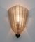 Italian Modern Murano Glass Textured Wall Sconces, 1980s, Set of 2 5