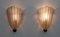 Italian Modern Murano Glass Textured Wall Sconces, 1980s, Set of 2 7