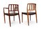 Vintage Model 83 Rosewood Dining Chairs by Niel Otto Møller, Set of 8, Image 6