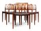 Vintage Model 83 Rosewood Dining Chairs by Niel Otto Møller, Set of 8, Image 1