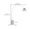 Lampada da terra Arco di Achille e Pierre Castiglioni per Flos, 1988, Immagine 3
