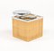 Mid-Century Acrylic Glass, Wicker & Chrome Ice Bucket in the style of Christian Dior, Italy, 1970s, Image 5