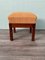 Kleiner gepolsterter Vintage Pouf, 1930er 5