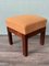 Kleiner gepolsterter Vintage Pouf, 1930er 6