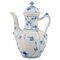 Blue Fluted Half Lace, Hand-Painted Coffee Pot in Porcelain from Royal Copenhagen, 1960s 1