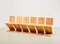 ZigZag Chairs in the Style of Gerrit Rietveld, 1990s, Set of 6 2