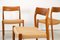Sillas de comedor modelo 77 de teca con asientos de cuerda de papel de Niels O. Møller para JL Møllers, Dinamarca, 1959. Juego de 4, Imagen 2