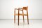 Dänischer Modell 57 Armlehnstuhl aus Teak mit Sitz aus Papierkordel von Niels O. Møller für JL Møllers, 1959 2