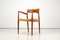 Dänischer Modell 57 Armlehnstuhl aus Teak mit Sitz aus Papierkordel von Niels O. Møller für JL Møllers, 1959 10