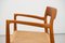 Dänischer Modell 57 Armlehnstuhl aus Teak mit Sitz aus Papierkordel von Niels O. Møller für JL Møllers, 1959 3