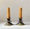 Art Deco Candlesticks in Patinated Bronze, Denmark, 1930s, Set of 2, Image 2