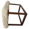 Sgabello Mid-Century moderno in pelle di agnello e teak, Svezia, anni '60, Immagine 10