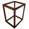 Sgabello Mid-Century moderno in pelle di agnello e teak, Svezia, anni '60, Immagine 13