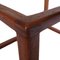 Sgabello Mid-Century moderno in pelle di agnello e teak, Svezia, anni '60, Immagine 17