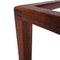 Sgabello Mid-Century moderno in pelle di agnello e teak, Svezia, anni '60, Immagine 15