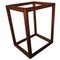 Sgabello Mid-Century moderno in pelle di agnello e teak, Svezia, anni '60, Immagine 12