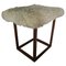 Sgabello Mid-Century moderno in pelle di agnello e teak, Svezia, anni '60, Immagine 8
