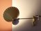 Yellow Diabolo Articulated Wall Light attributed to Rene Mathieu for Lunel, 1950s 4