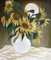 Laimdots Murnieks, Sunflowers, 1990, Oil on Cardboard 1