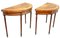 18th Century Georgian Demi Lune Card Tables, 1785, Set of 2 3