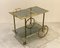 Faux Bamboo & Brass Bar Trolley from Maison Bagues, 1970s 4