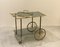 Faux Bamboo & Brass Bar Trolley from Maison Bagues, 1970s 5