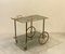 Faux Bamboo & Brass Bar Trolley from Maison Bagues, 1970s 3