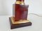 Large Mid-Century Italian Table Lamp in Catalina and Brass, 1960s 8