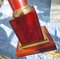 Large Mid-Century Italian Table Lamp in Catalina and Brass, 1960s 4