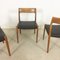 Teak Chair No. 77 by Niels Moller for J.L Mollers, 1960s, Set of 4 4