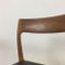 Sedia modello nr. 77 in teak di Niels O. Moller, anni '60, set di 4, Immagine 14