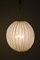 Ceiling Lamp in Brass and White Fabric attributed to Hans-Agne Jakobsson, 1960s 5