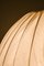 Ceiling Lamp in Brass and White Fabric attributed to Hans-Agne Jakobsson, 1960s 4
