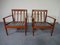 Vintage Danish Teak Model 56 Armchairs by Grete Jalk for Poul Jeppesen, Set of 2 9