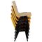 Sedie impilabili Mid-Century in faggio attribuite a Roland Rainer per Wilkhahn, Austria, anni '50, set di 5, Immagine 1