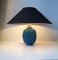 Chamotte Ceramic Turquoise Table Lamp by Gunnar Nylund for Rorstrand, 1950s 5