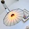 Lampada a sospensione vintage Art Déco con vetro acrilico, Immagine 6