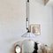 Lampada a sospensione vintage Art Déco con vetro acrilico, Immagine 2