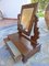 Small Walnut Dressing Table with Psiche Mirror, Early 1900s 9