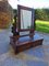 Small Walnut Dressing Table with Psiche Mirror, Early 1900s 5