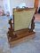 Small Walnut Dressing Table with Psiche Mirror, Early 1900s 19