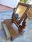 Small Walnut Dressing Table with Psiche Mirror, Early 1900s 15