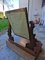 Small Walnut Dressing Table with Psiche Mirror, Early 1900s 10