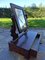 Small Walnut Dressing Table with Psiche Mirror, Early 1900s 6