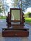 Small Walnut Dressing Table with Psiche Mirror, Early 1900s 2