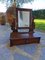 Small Walnut Dressing Table with Psiche Mirror, Early 1900s 1