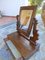 Small Walnut Dressing Table with Psiche Mirror, Early 1900s 12