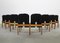 Model 121 Chairs in Black Leather by Tobia & Afra Scarpa for Cassina, 1970s, Set of 8 6