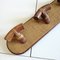 Wall-Mounted Coat Rack with Three Hooks in Cane and Rattan 4