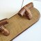 Wall-Mounted Coat Rack with Three Hooks in Cane and Rattan 5